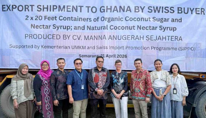 Kementerian UMKM Lepas Ekspor 24 Ton Gula Kelapa ke Ghana Senilai Rp1,1 Miliar