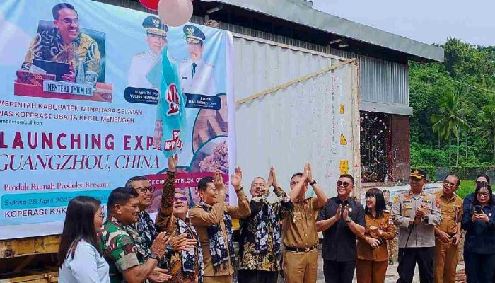 RPB Minahasa Selatan Ekspor Perdana Produk Sabut Kelapa ke China