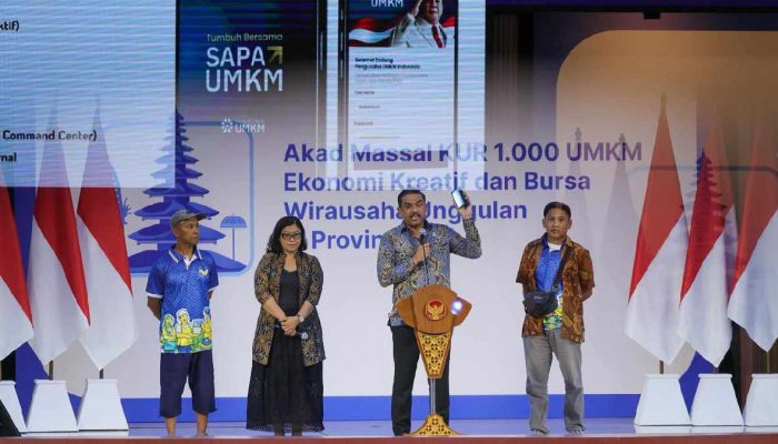 Akad Massal KUR 1.000 UMKM Kreatif di Bali, Pemerintah Siapkan Pembiayaan Rp10 Triliun