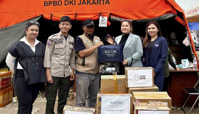 Aston Kemayoran Salurkan Bantuan untuk Korban Kebakaran Pasar Jiung